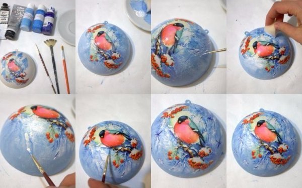 Роспись елочных игрушек