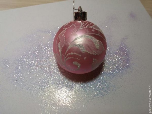 Декупаж из пенопластовых шаров