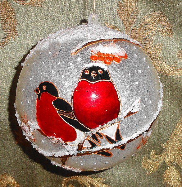 Роспись новогодних шаров