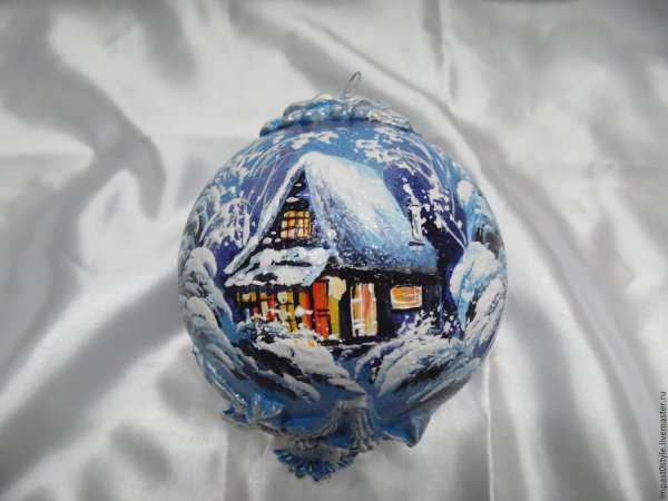 Расписные новогодние шары