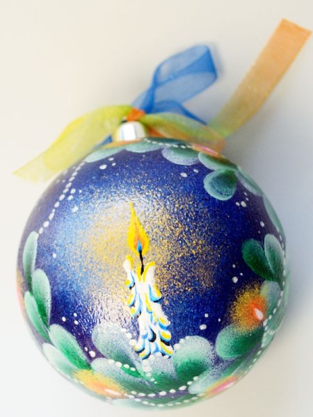 Разрисованные елочные шары