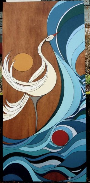 Разрисованная дверь