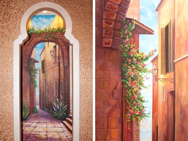 Разрисованная дверь