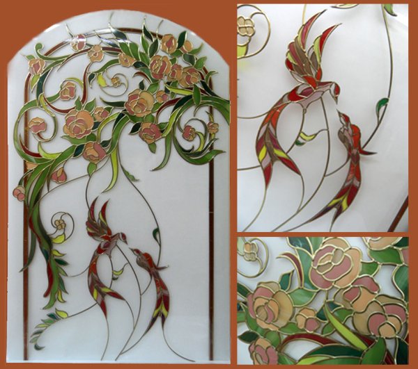 Разрисовка двери в комнате