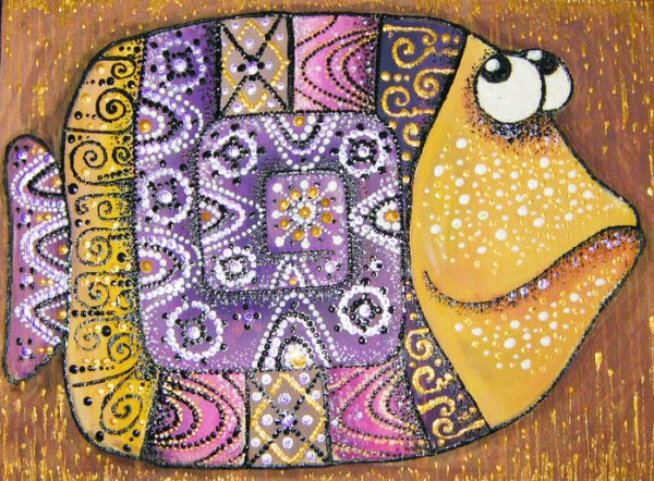 Роспись по дереву акриловыми красками