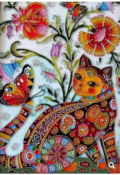 Витражная роспись Ирины Васильевой