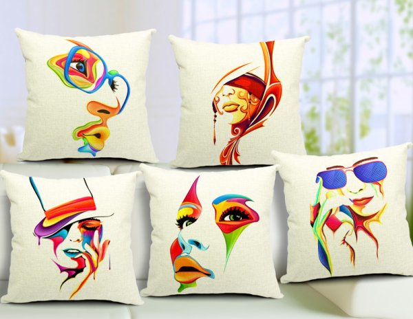 Разрисовать подушку