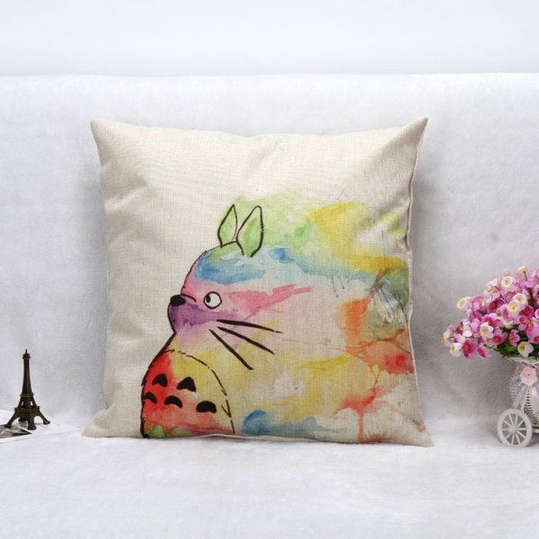 Роспись подушки акриловыми красками