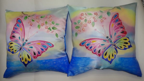 Роспись по ткани акриловыми красками