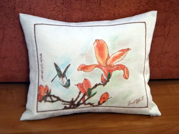 Подушки гуашью