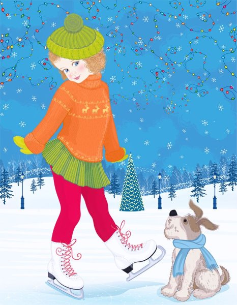 Разрисованные коньки