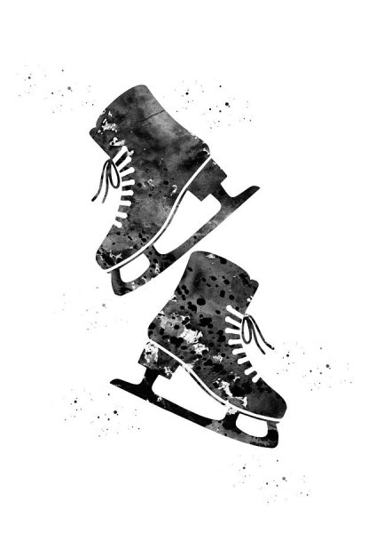 Следы от коньков на льду вектор