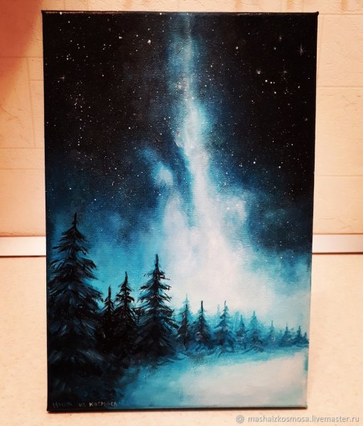 Космос живопись маслом