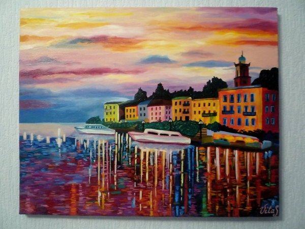 Город гуашью