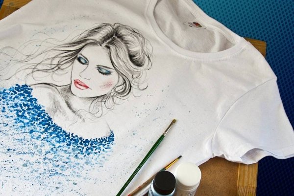 Рисование акрилом на ткани
