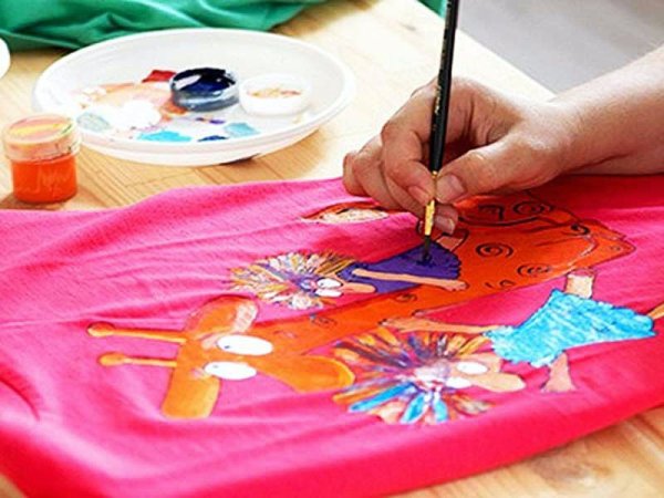 Роспись по ткани акриловыми красками