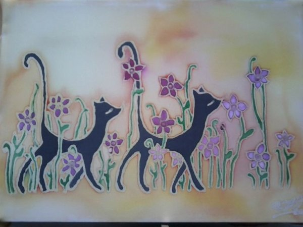 Трафареты для росписи по ткани акриловыми красками