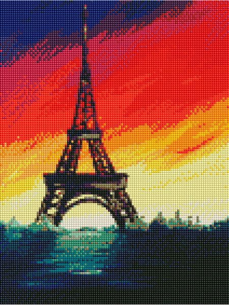 Париж эльфивая башня гуашью