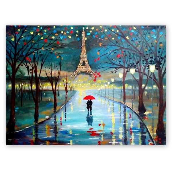 Париж гуашью