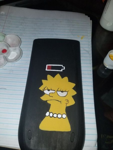 Рисование акрилом на чехле для телефона