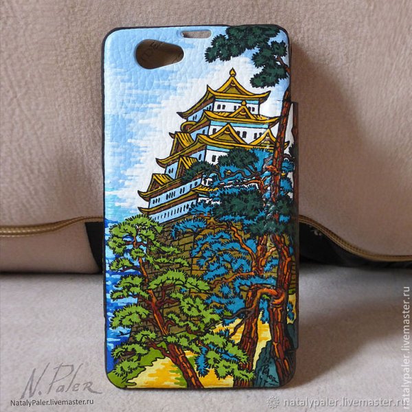 Роспись чехла для телефона