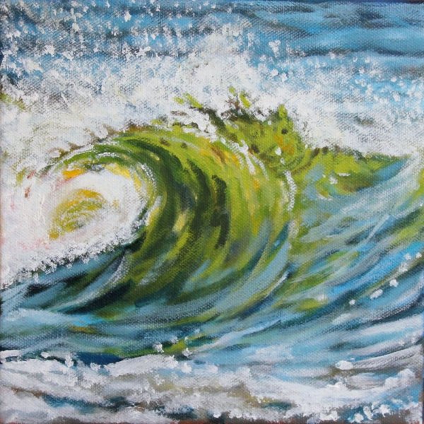 Волна картина акрилом