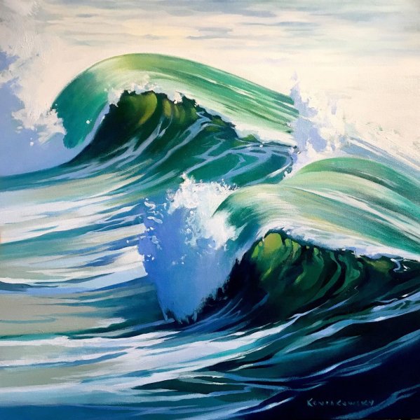 Волна живопись