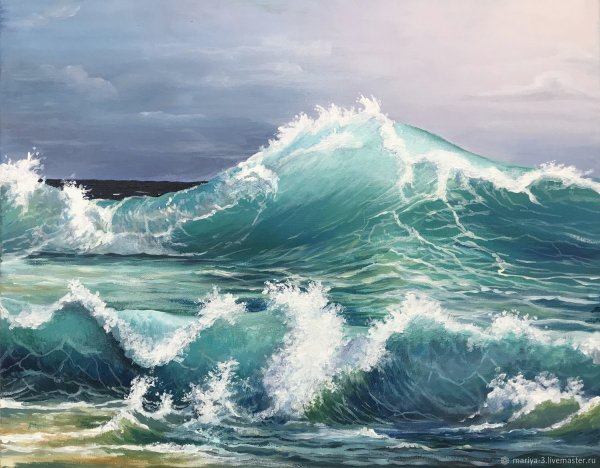 Картина бушующее море Айвазовский