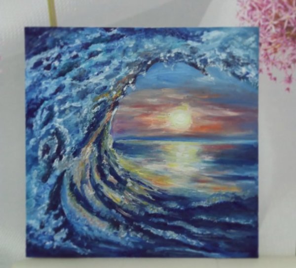 Картина на холсте волна