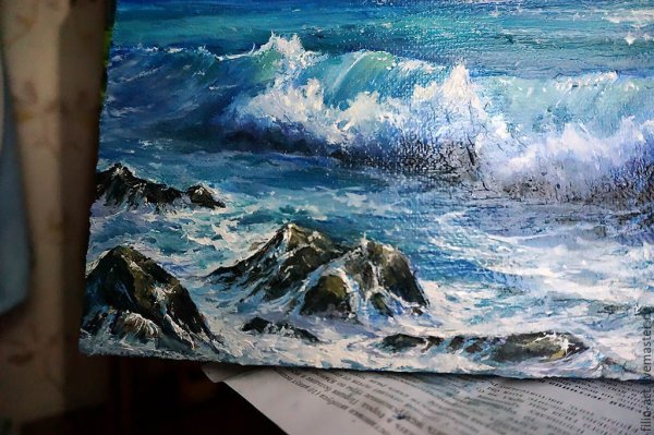 Морские пейзажи маслом на холсте
