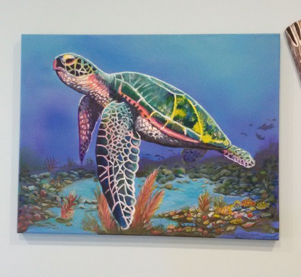 Черепаха акрилом