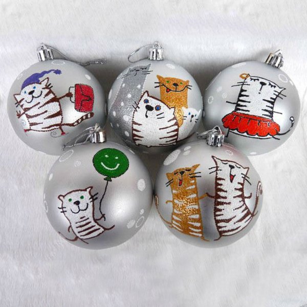 Разрисованные елочные шары