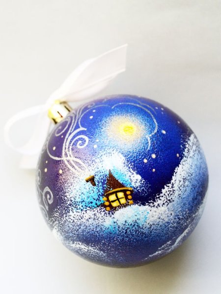 Расписные новогодние шары