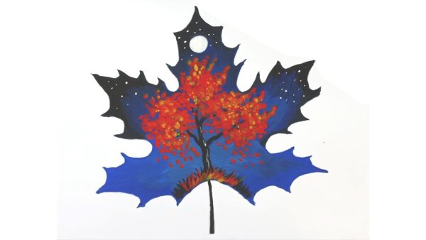 Кленовый лист рисунок