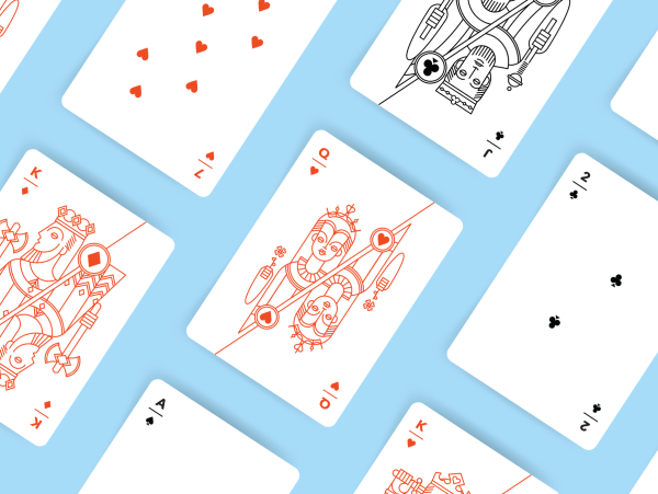 Разрисованные карты игральные