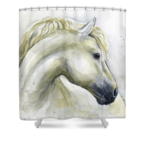 Лошадь акварелью