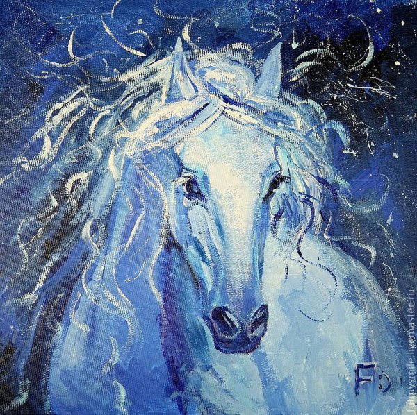 Синяя лошадь