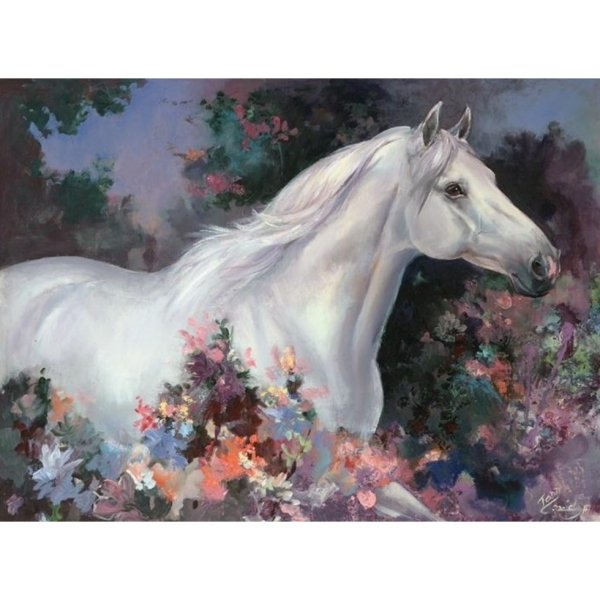 Белая лошадь картина