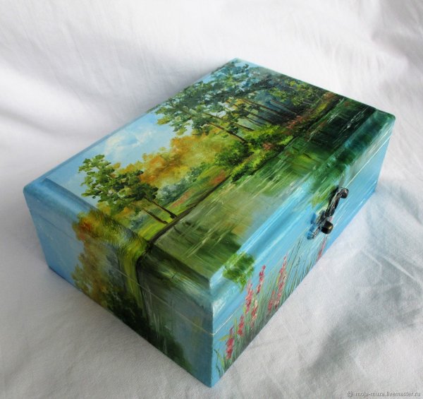 Шкатулка пейзаж