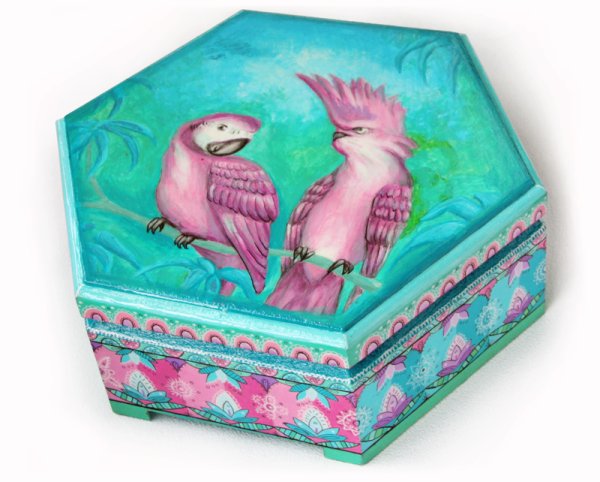 Шкатулка деревянная Расписная