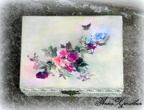 Шкатулка деревянная Расписная