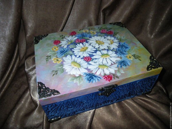 Шкатулки гуашью