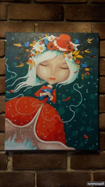 Рисунки акрилом на холсте