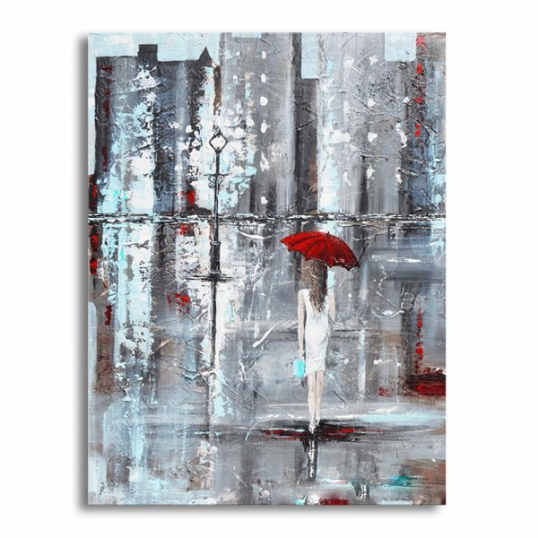 Картина акрилом дождь