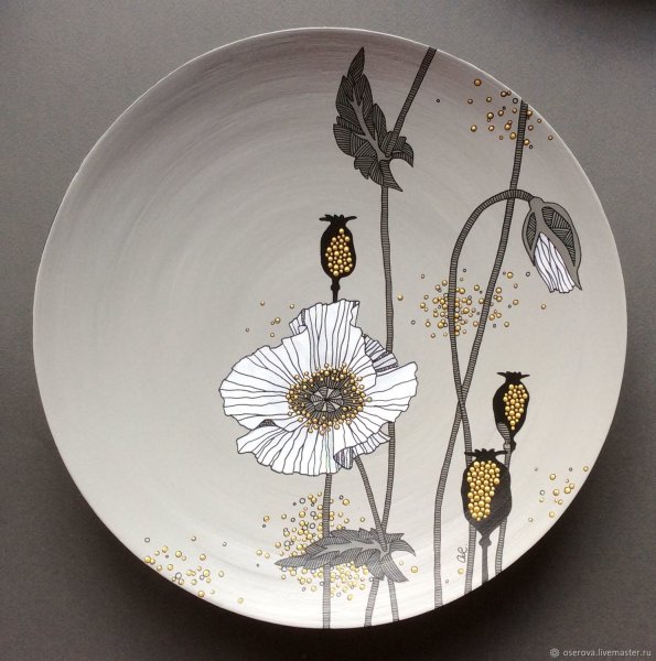 Роспись стеклянной посуды