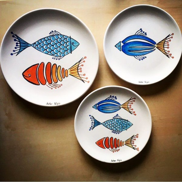 Роспись акрилом по керамике