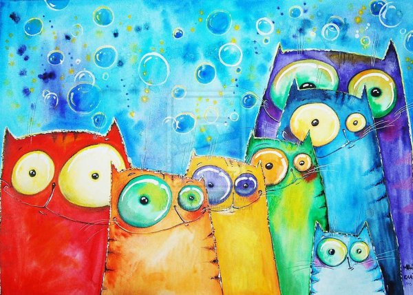 Смешные картины красками