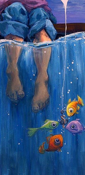 Смешные рисунки акрилом