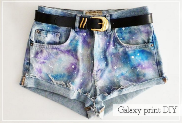 Роспись джинсовых шорт