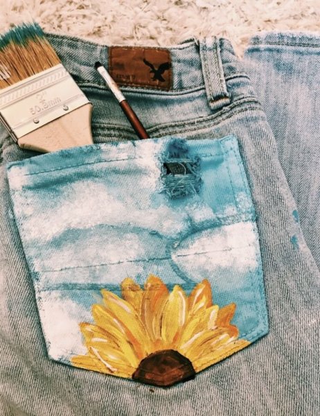 Идеи рисунков на джинсах